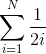 Harmonic series representing overhang for N cards.
